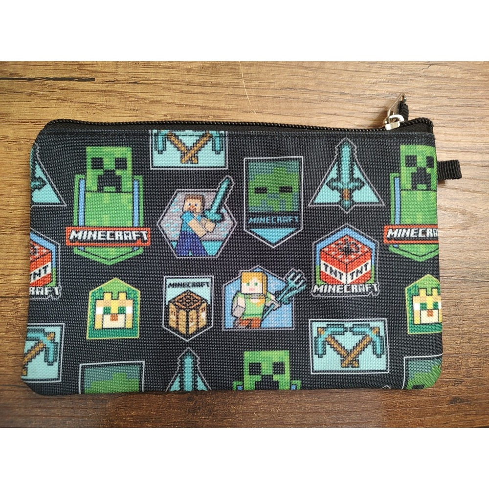 Minecraft Pencil Case Zippered Pouch 8" x 5" A16